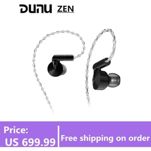 DUNU ZEN Dynamic Earphone Magnesium-Aluminum Alloy Dome Headphones with Detachable Cable Earbuds