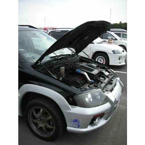 For 1997-2003 Mitsubishi RVR N73W hatchback Front Hood Bonnet Gas Struts Lift Support Shock Damper Carbon Fiber