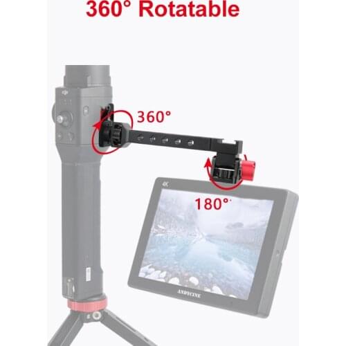 For Dji Ronin S SC ZHIYUN Weebill Crane 3 Gimbal Camera Monitor Stand Barcket Flash Stand Holder 1/4'' Hot Shoe Accessories