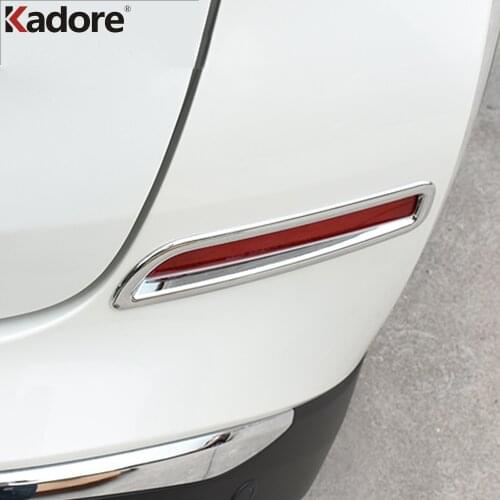 For Nissan Murano 2015 2016 2017 2018 ABS Chrome Rear Fog Light Lamp Cover Sticker Decoration Trim Exterior Accessories 2pcs/set