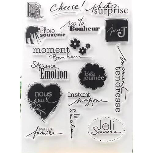 French clear Stamp Seal for DIY scrapbooking photo album Decorative clear stamps A171