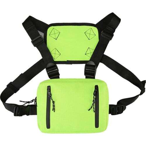 Functional Tactical Chest Bag For Men Fashion Bullet Hip Hop Vest Streetwear Bag Waist Pack Women Black Chest Rig Bag