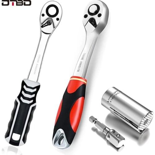 Ratchet Wrench High Torque Wrench For Socket 45/72Teeth Cr-v Quick Release Square Head Spanner Hand Repair Tools