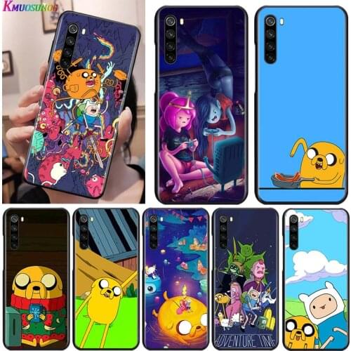 Hot Adventure time for OPPO Reno 2 Z 2Z 2F 3 4 5 Pro 5G 4Z 4SE 5F ACE F7 A5 A9 2020 Black Phone Case Soft Cover Shell