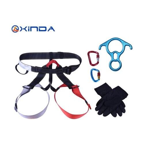Hinda climbing descender Five-piece horn slow descent altitude operations fall protection suits belts