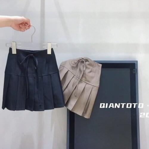2021 Korea style girls skirt autumn cotton fashion girls skirts kids clothes 4-10 years d