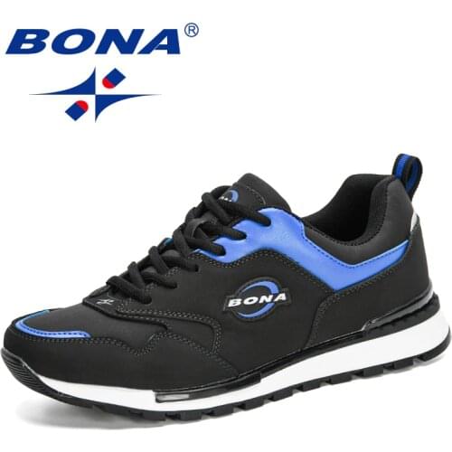 BONA 2020 New Designers Casual Sneakers Men High Quality Chaussures Homme Luxury Brand Leisure Footwear Man Walking Shoes Trendy