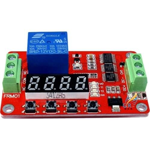 Smarian High Quality Details about FRM01 Multifunction Self-lock Relay Cycle Timer Module PLC Delay 12V New diy RC Toy board