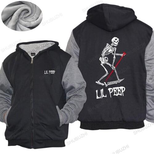 Men Cotton hoodies winter Tops LIL PEEP LILPEEP OG SCHEMAPOSSE GHOSTMANE RARE hip hop Bigger Size Homme shubuzhi thick hoody