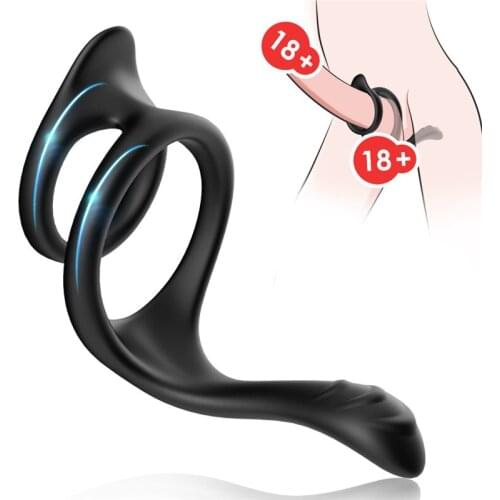 Male Penis Rings Delay Ejaculation Penis Cock Ring Clitoral Erotic Adult Sex Toys for Men Male masturbator Scrotum Bind massager