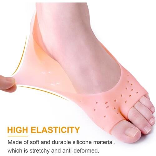 Soft Silicone Moisturizing Gel Open Toe Socks For Foot Care Protector Relieve Dry Cracked Peeling Heels Shoes Insole Pedicure