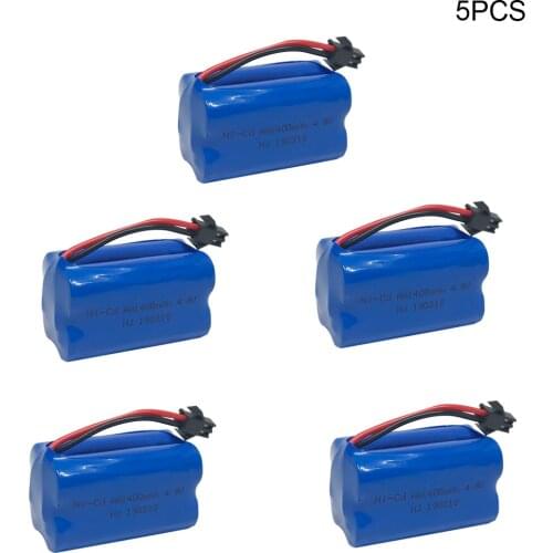 5PCS 4.8v 1400mah rechargeable NI-CD battery 4.8v battery pack for remote controll toy cars boat 4.8v RC boat toy battery