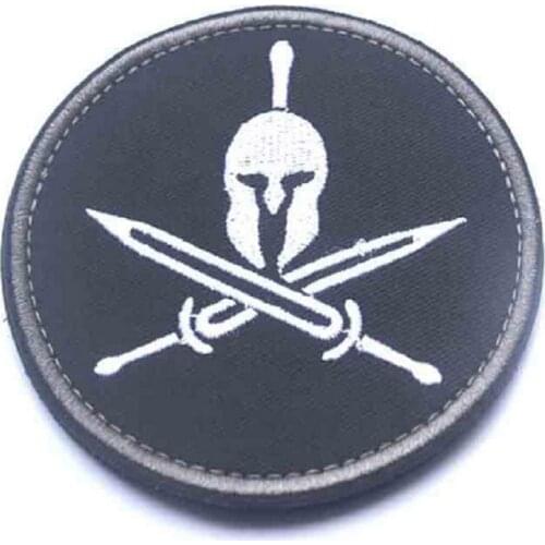 3D Embroidery Patches Armband Loop And Hook Helm Of Sparta Patch Embroidery Patches Armband Badges Cloth Patch