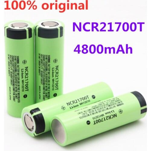 Original 21700 NCR21700T lithium rechargeable battery 4800mAh 3.7 V 40A high-discharge battery high-drain Li-ion battery