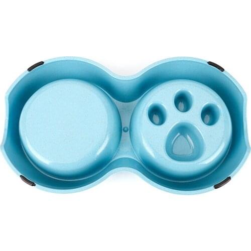 Double Pet Bowl Dog Food Water Feeder Stainless Steel Pet Drinking Dish Feeder Cat Puppy Feeding Bowls Dog Supplies Accessories