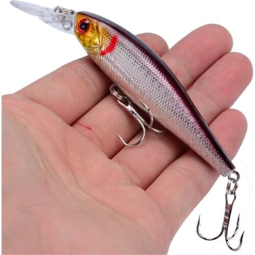 1Pcs Floating Minnow Fishing Lures 10cm 9.4g Trout Lifelike Plastic Hard Bait Jerkbait Bass Pike Wobblers Crankbait Pesca Tackle