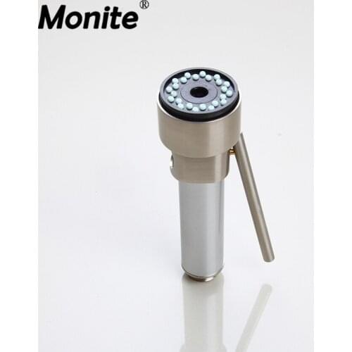 Luxury Kitchen Spray Spout Bathroom Replacement Sprayer Nickel Brushed Brass D052