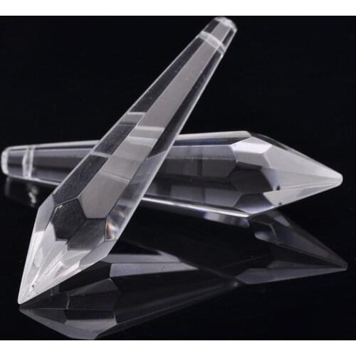 Bicone Prism Teardrop Faceted Crystal Glass 35mm 52mm 58mm 78mm 98mm Loose Pendant for DIY Crafts Jewelry Making