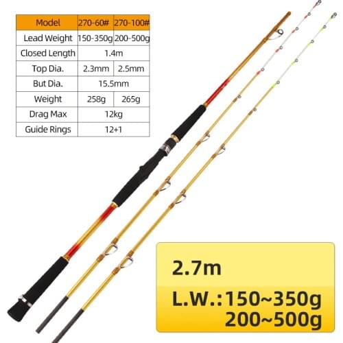 1.8m1.95m2.1m2.4m2.7m 150g~350g Or 200g~400g HAOYUworkshop Soft And Hard Double Tips Made In China