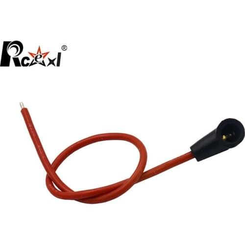 1Pc Rcexl Engine Glow Plug Nitro Remote Controlled with AWG 18 Silicone Wire Spring Self-Locking Structure