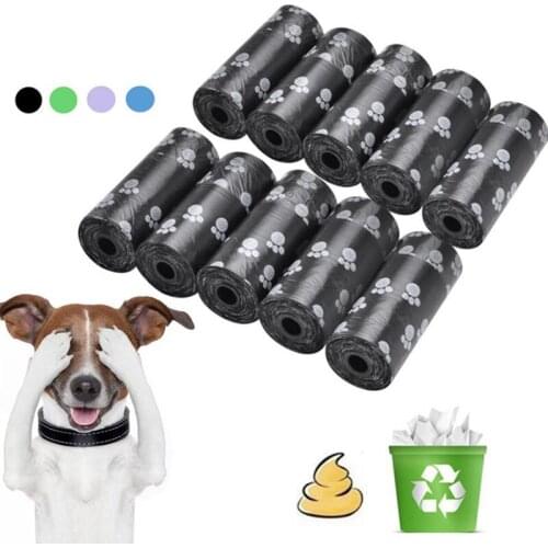 10 Rolls Leak Proof Dog Waste Poop Bag Puppy Biodegradable Poop Bags Outdoor Pet Garbage Bags With Portable Dog Bag Dispenser