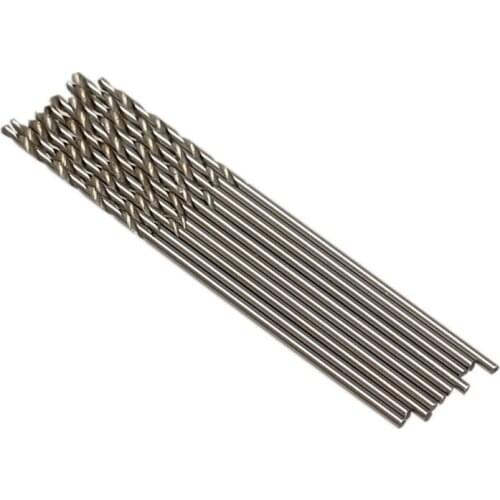 10 Pcs/Set 0.8mm Micro HSS Twist Drilling Auger Bit for Electrical Drills In Stock