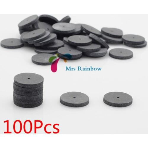Brand New 100Pcs Dental Lab Assorted Polishing Wheels Burs Silicone Polishers