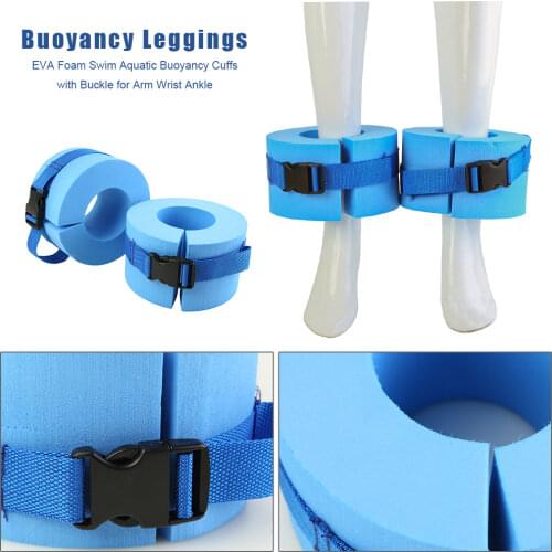 2pcs Foam Aquatic Cuffs Swimming Leggings Arm Floating Ring Heavy Weights Water Exercise Aerobics Rings for Ankle Arm Fitness