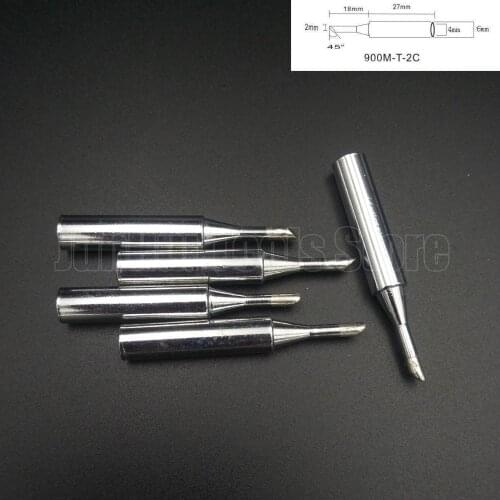 5Pcs Lead-Free Soldering Solder Iron Tips welding tips 900M-T-2C for Hakko 936