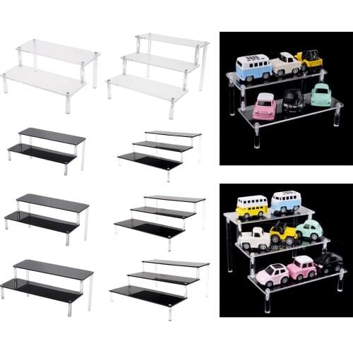 Acrylic Jewelry Dolls Car Toys Display Rack Stand Holder Shelf Organizer