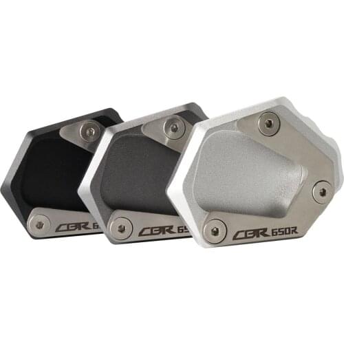 Motorcycle Accessories Moto Side Stand Enlarger Parking Kickstand Enlarge Plate For Honda CBR650R 2019 2020 2021