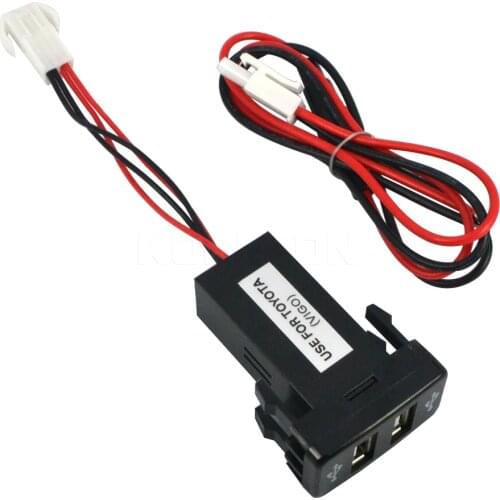 Kebidu12V~24V to 5V / 2.1A USB car charger Dual Port USB 2.0 Vehicle Socket Splitter Power Converter