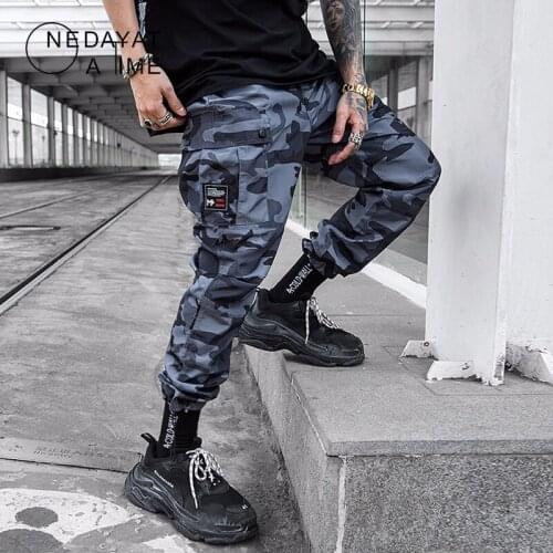 Mens Camouflage Joggers Pants Military Style Harem Trousers men Hip Hip Streetwear Fashion Casual Pants Elastic Waist Pants Men