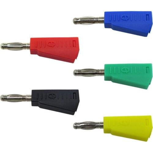 Cleqee P3002 10pcs 4mm Stackable Nickel plated Speaker banana plug connector Test Probe Binding Post