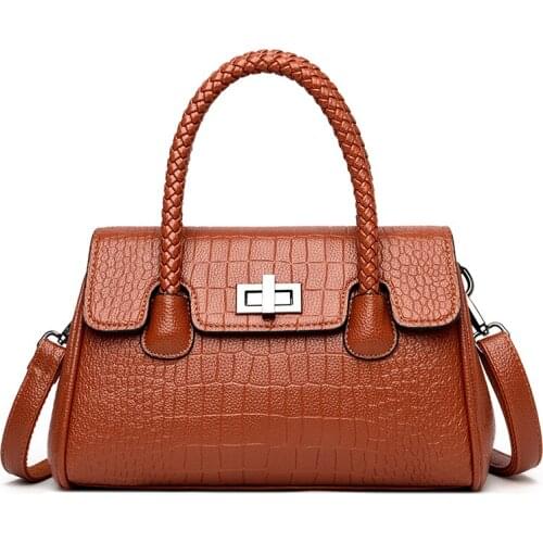Designer Brand Tote Bags for Women 2021 Elegant Leather Women Handbag Large Capacity Women Crossbody Bags Vintage Shoulder Bag