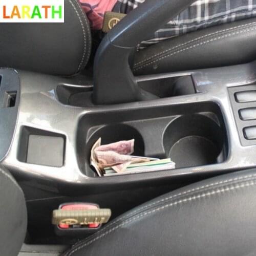 For Mitsubishi Lancer 2010 2011 2012 LHD ABS Carbon Fiber Gear Box Electronic Handbrake Panel Cover Interior Styling 2pcs