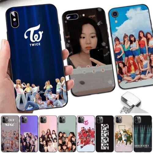 Yinuoda TWICE Bands Phone Case for iPhone 8 7 6 6S Plus X 5S SE 2020 XR 11 12 pro XS MAX