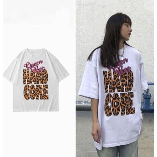 Women T Shirts Harajuku Goth Punk Letter Print Short Sleeve Plus Size Tee Oversize T Shirt Summer Clothes Streetwear Tops Female