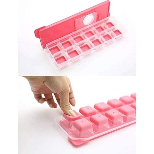 Ice Cube Tray Flexible Easy Push Out Silicone Kitchen Ice Maker Mold Modern Design Best Use Sub-Zero