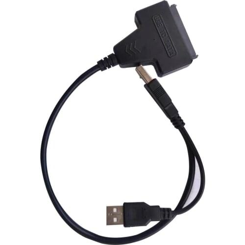 USB2.0 SATA 7+22Pin to USB2.0 Adapter Cable For 2.5 HDD Laptop Hard Disk Drive SATA Hard Drive Cable Connector To USB