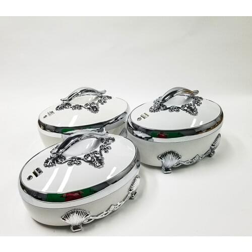 6Pcs/Carton 4/5/6L Lunch Box Stainless Steel Thermal Container Food Warmer Heat Freshness Preservation Storage Family Wedding