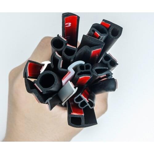 Small D Type Car Rubber Door Seal Strip Car Door Seal Strip Universal Noise Insulation Epdm Car Rubber Waterproof Seals