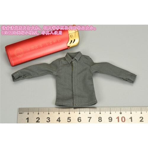 XD80004 1/12 Scale Palm Series Soldier Gray Shirt Model for 6" Figure