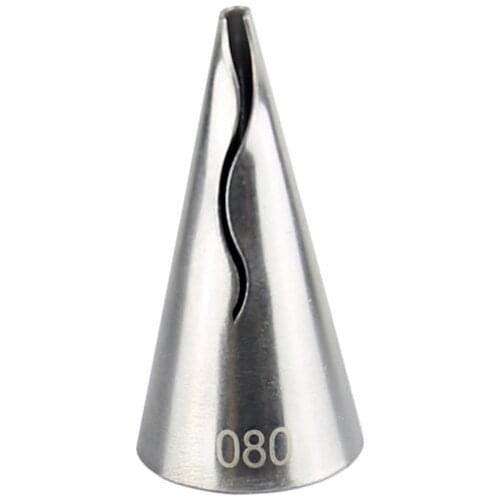 #80 Royal Ruffle Fold Icing Piping Nozzle Stainless Steel Pastry Tube Cake Fondant Tools Cream KH064