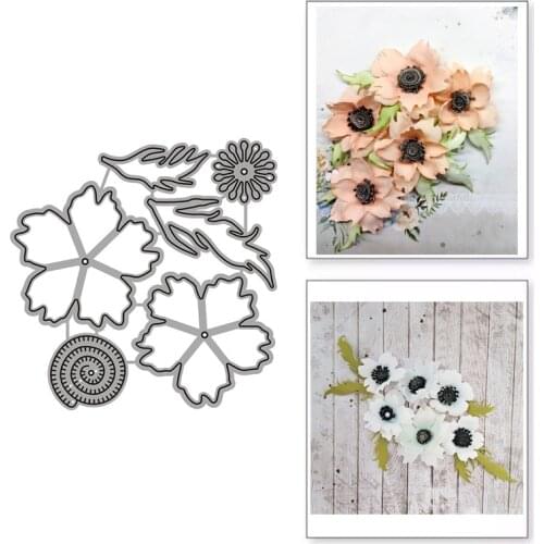 New Flower Metal Cutting Dies Stamps Die Scrapbooking Handmade Tools Mold Cut Stencil DIY Card Make Mould Model Craft Decoration