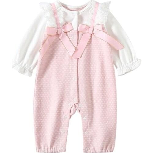 Autumn New Baby Girls Princess Style Long Sleeve Romper