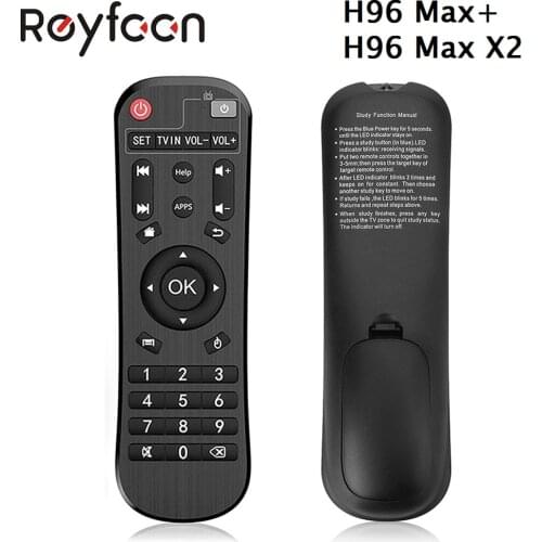 Genuine Remote Control for H96 MAX PLUS RK3328 and H96 MAX X2 S905X2 Adroid TV Box IR Remote Controller for H96 MAX set top box