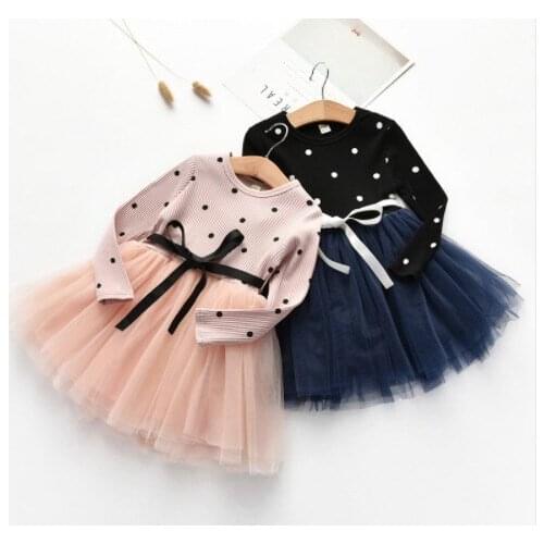 Toddler Girls Dress Autumn Winter Kids Girls Long Sleeve Dresses For Girls Princess Dress Children Clothing 3 4 5 6 7 Year