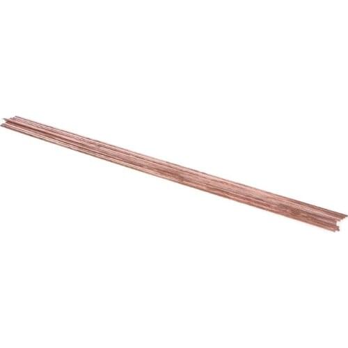 10pcs Flat Silver Electrode Low Temperature Phosphor Copper Welding Rods 1.2X3.2X500mm