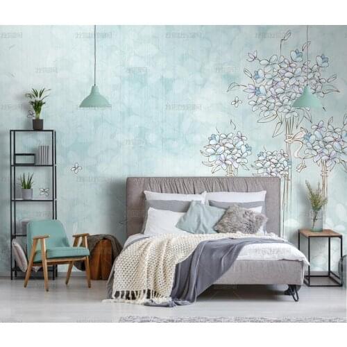 Bacal Photo Wallpaper 3D Modern Hand-painted Tropical Plant Leaves Flowers Murals Living Room Bedroom Waterproof Wall Painting